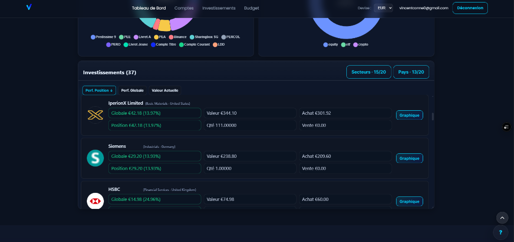 Vinancia screenshot 2